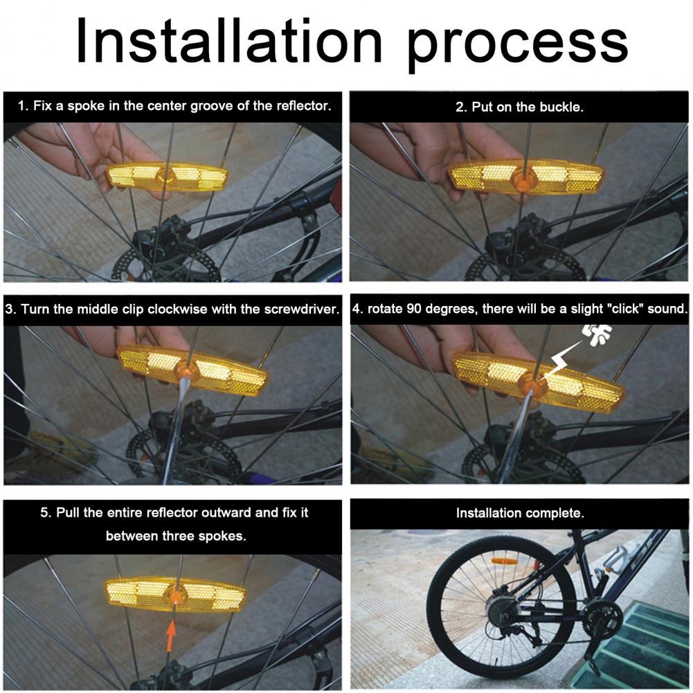 Spoke Reflector Set - Odblaski ostrzegawcze do roweru, zestaw uniwersalnych