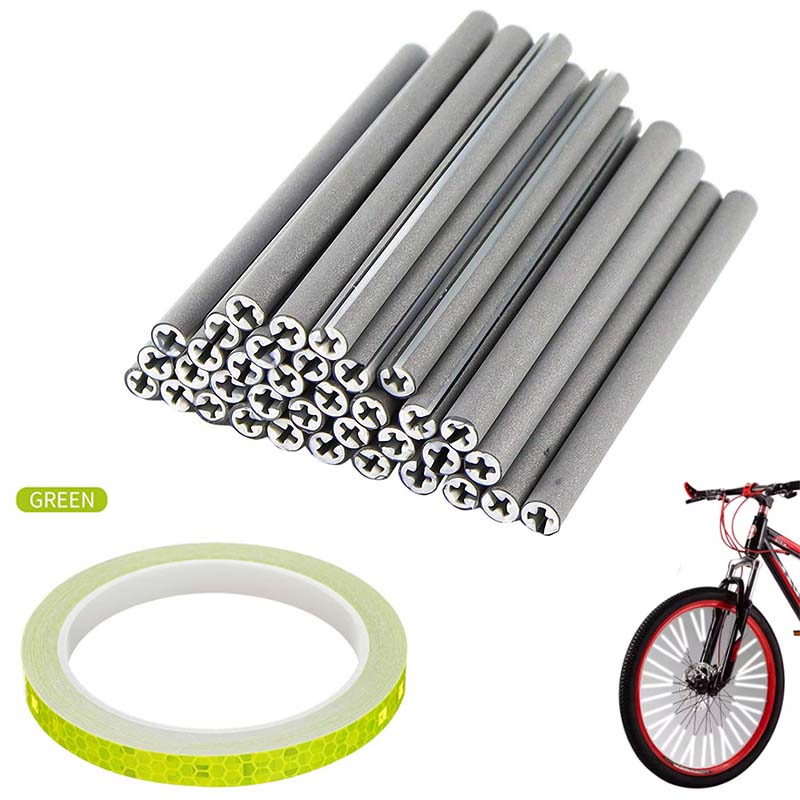 Spoke Reflector Set - Zielone odblaski na szprychy rowerowe, zestaw