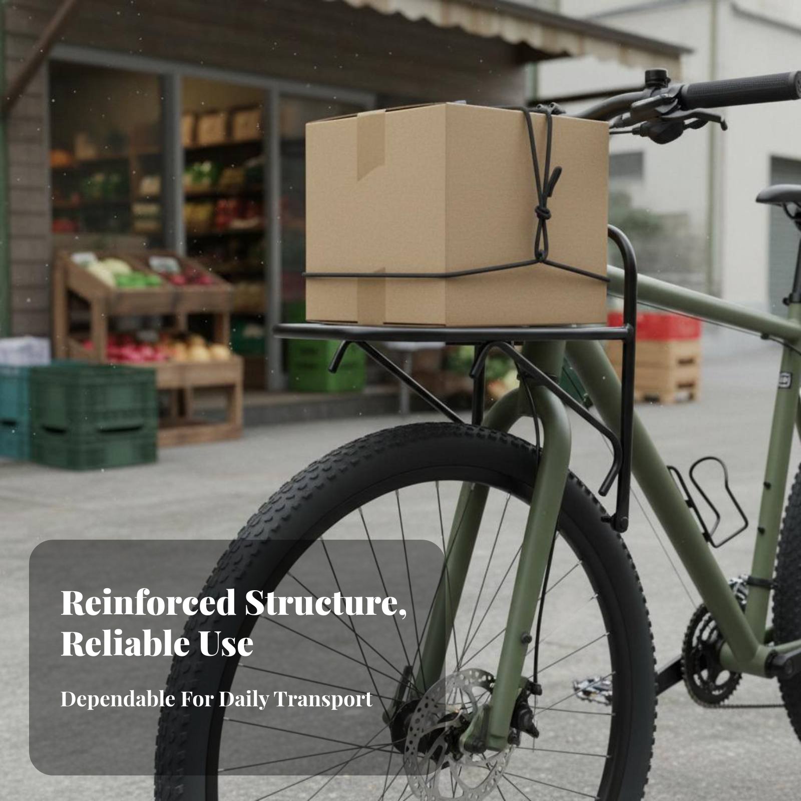 Cargo Rack Aluminum - Przedni bagażnik rowerowy ze stopu aluminium,