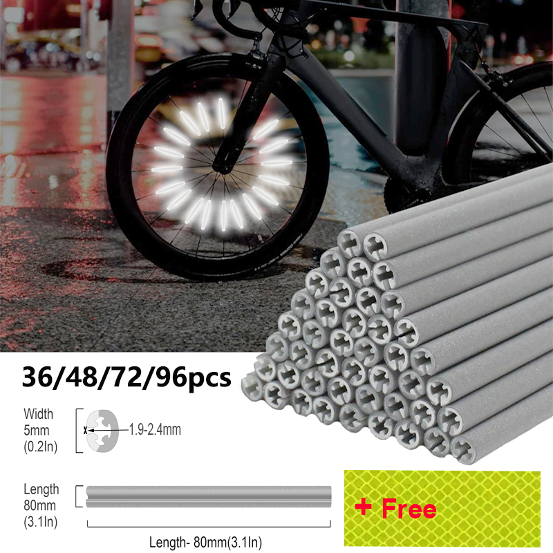 Spoke Reflector Set - 36/48/72/96 sztuk 8cm odblaski na szprychy