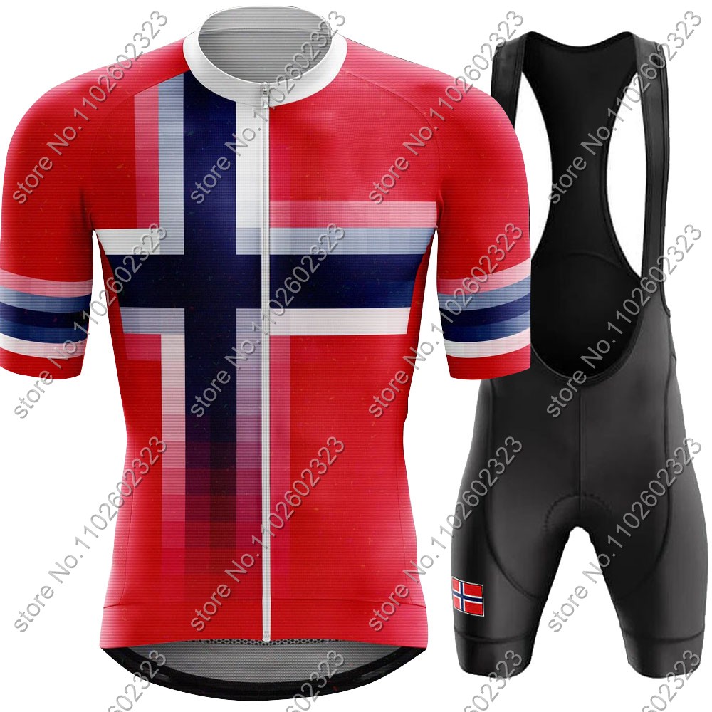 Cycling Community - 2024 Norway kolarska koszulka narodowa zestaw