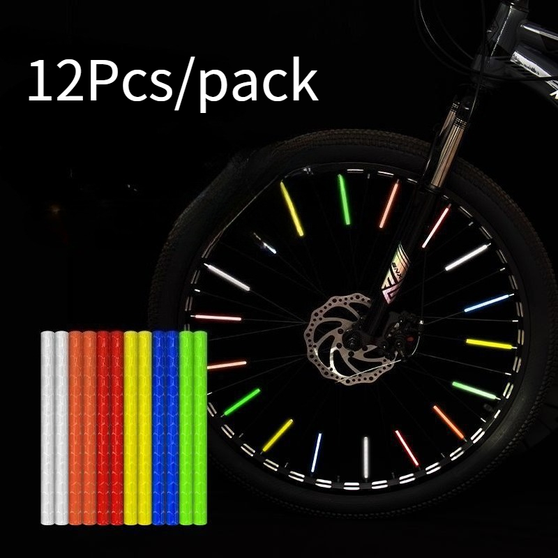 Spoke Reflector Set - 12 szt./zestaw odblaskowych nakładek na szprychy