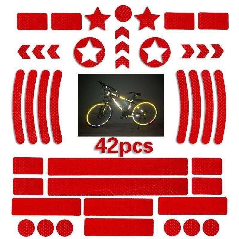42 sztuk/zestaw samoprzylepne  – Spoke Reflector Set recenzja i cena