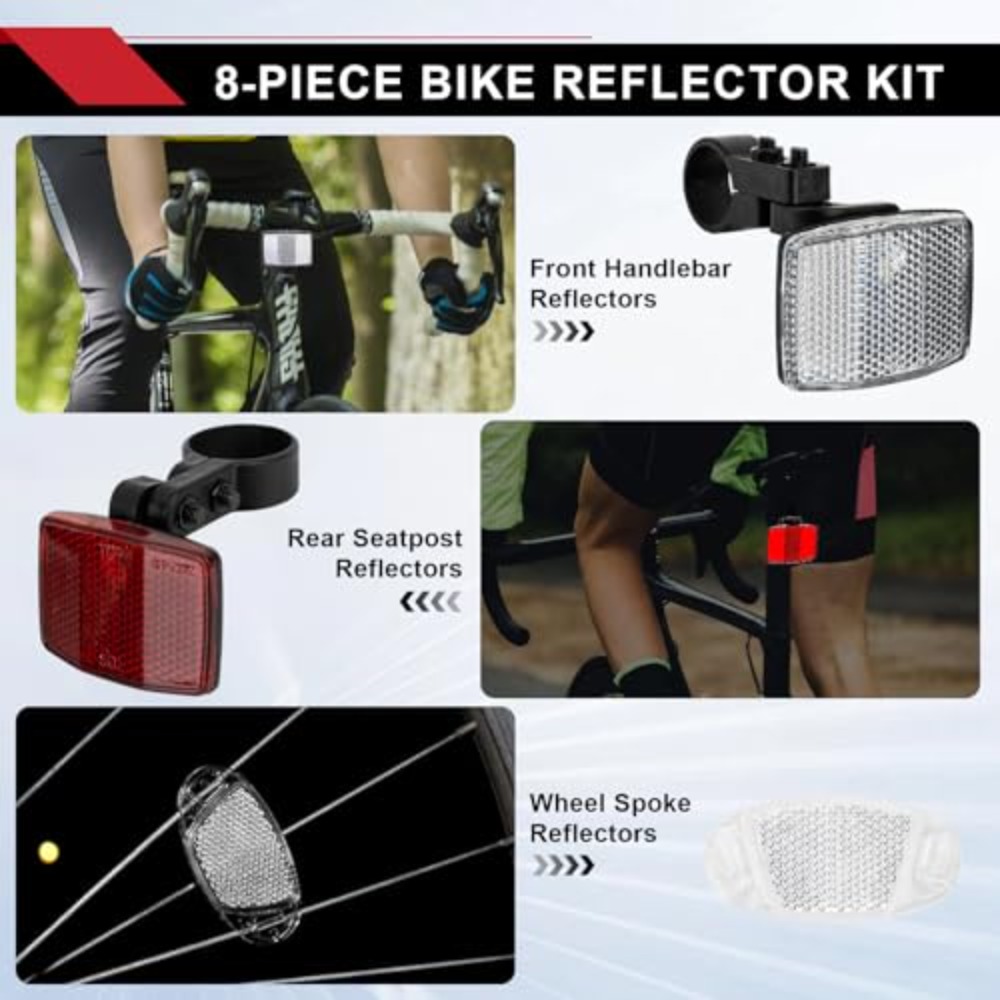 Zestaw 8 odblasków rowerowych  – Spoke Reflector Set recenzja i cena