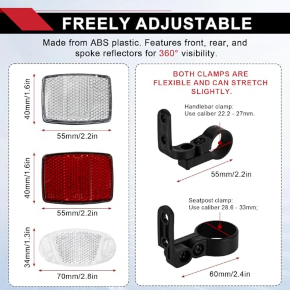 Zestaw 8 odblasków rowerowych  – Spoke Reflector Set recenzja i cena